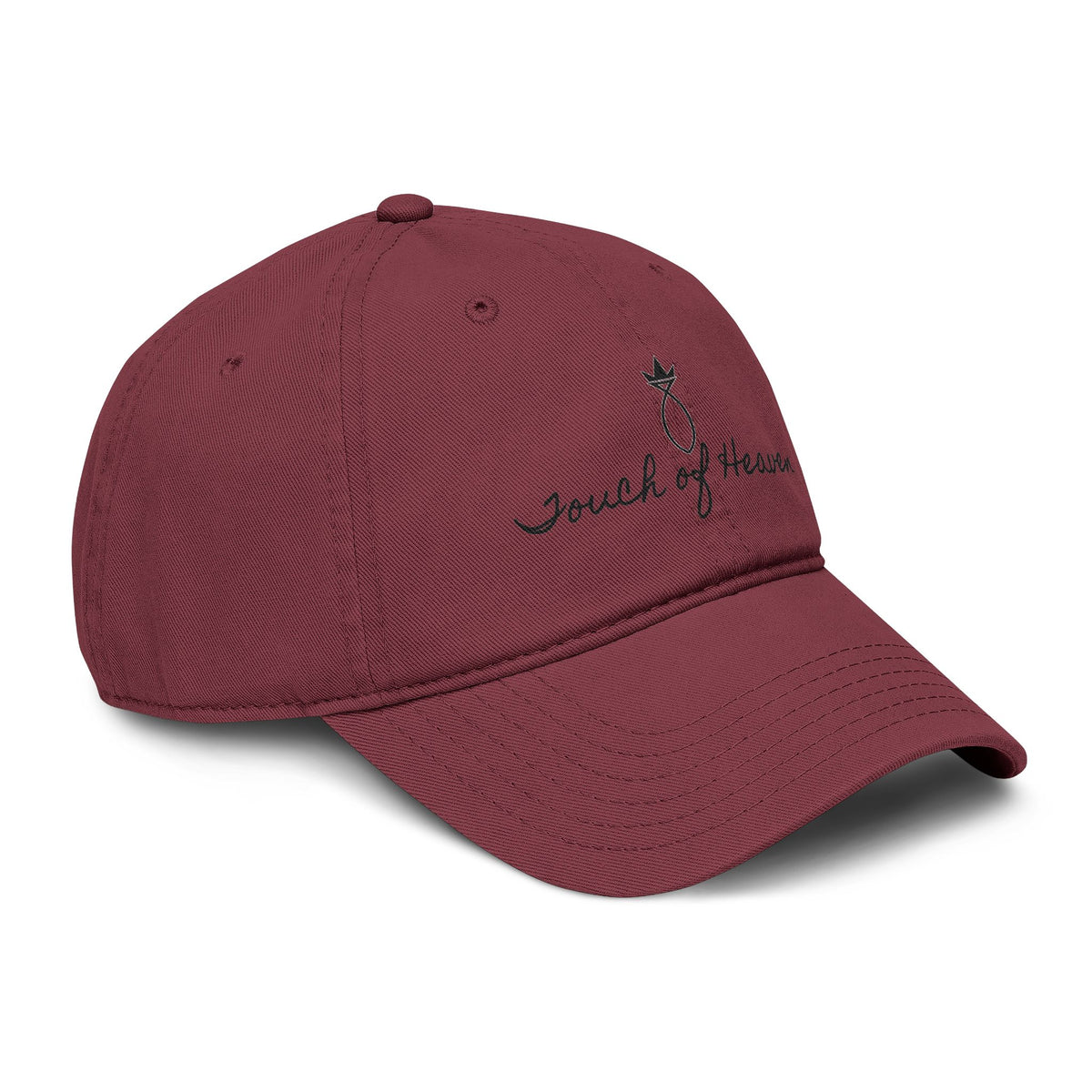 Touch of Heaven Embroidered Baseball Cap — Washed Cotton Dad Hat