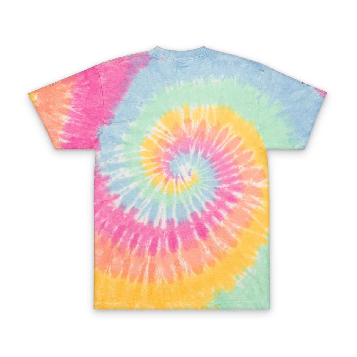 Tie-Dye T-Shirt — 'Touch of Hammer' Embroidered Oversized Tee, Black & White Grunge Streetwear