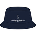 Touch of Heaven Embroidered Bucket Hat — Minimal Crown Logo