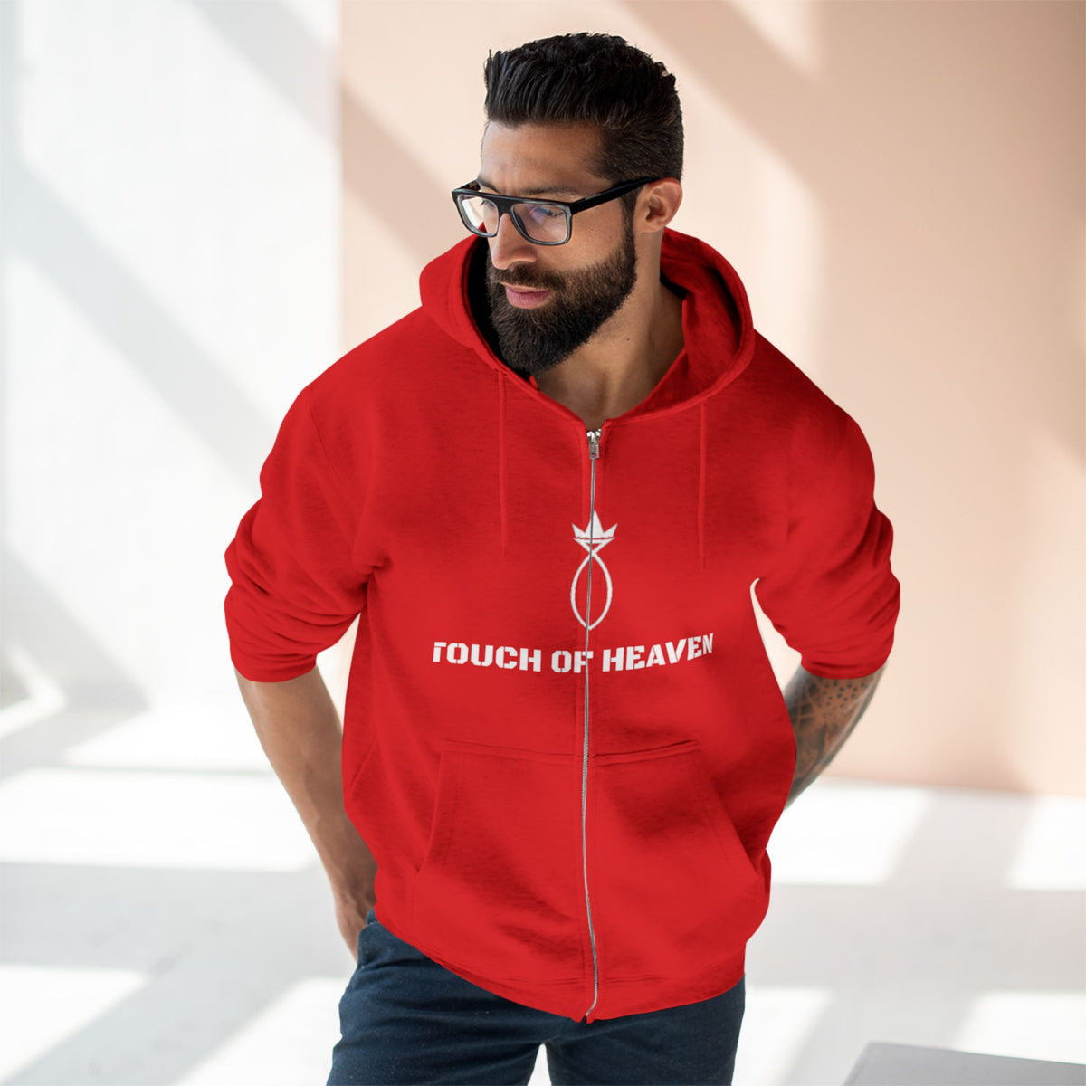 Christian Zip Hoodie — “Jesus Is My Why” Religious Zip-Up Hoodie