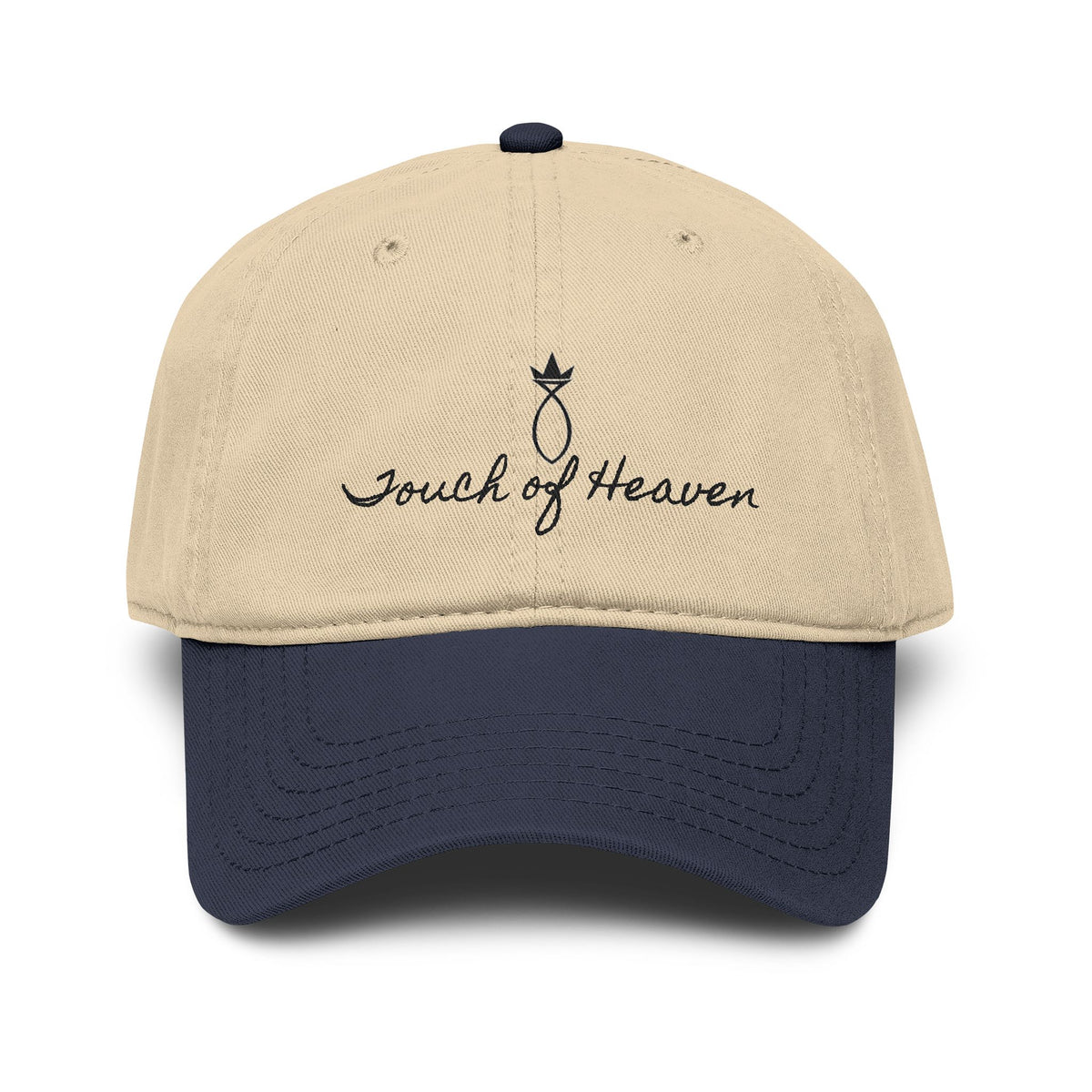 Touch of Heaven Embroidered Baseball Cap — Washed Cotton Dad Hat