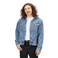 Denim Jacket — 'Touch of Heaven' Back Print Classic Men’s Jean Jacket