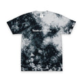 Tie-Dye T-Shirt — 'Touch of Hammer' Embroidered Oversized Tee, Black & White Grunge Streetwear