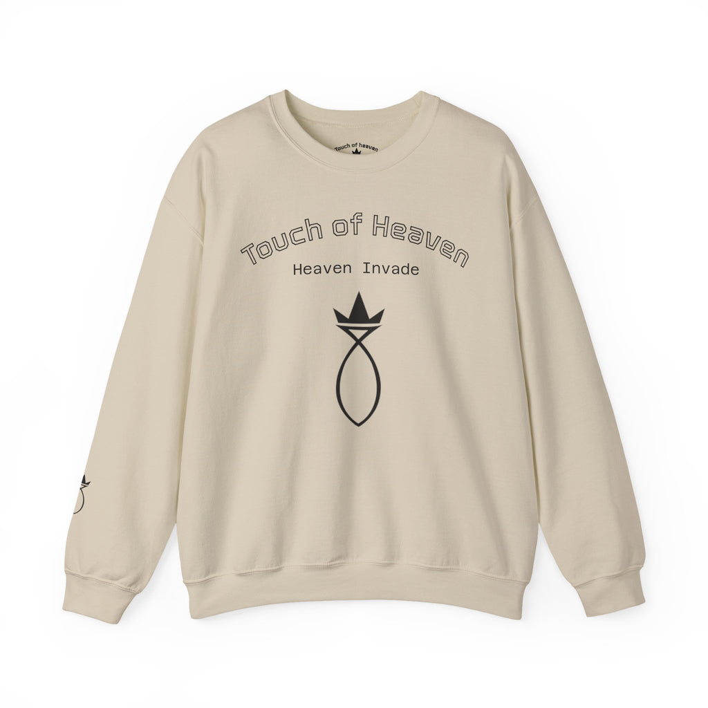 Touch of Heaven Sweatshirt — “You Were Made For More” Ephesians 2:10 Christian Crewneck
