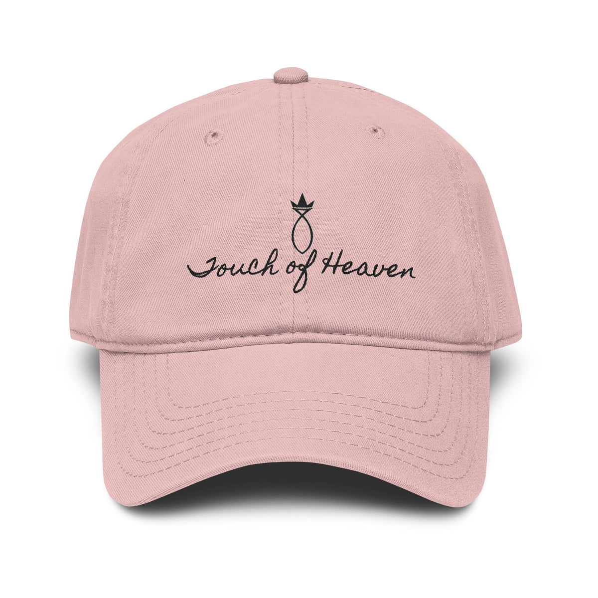 Touch of Heaven Embroidered Baseball Cap — Washed Cotton Dad Hat