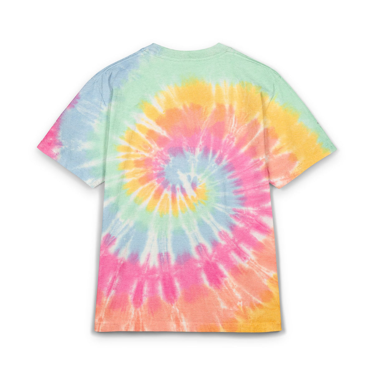 Tie-Dye T-Shirt — 'Touch of Hammer' Embroidered Oversized Tee, Black & White Grunge Streetwear
