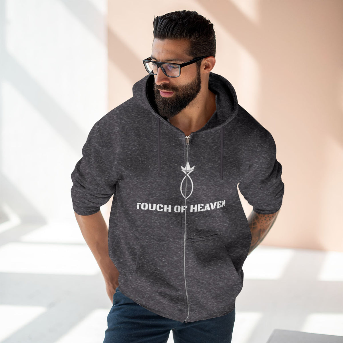 Christian Zip Hoodie — “Jesus Is My Why” Religious Zip-Up Hoodie