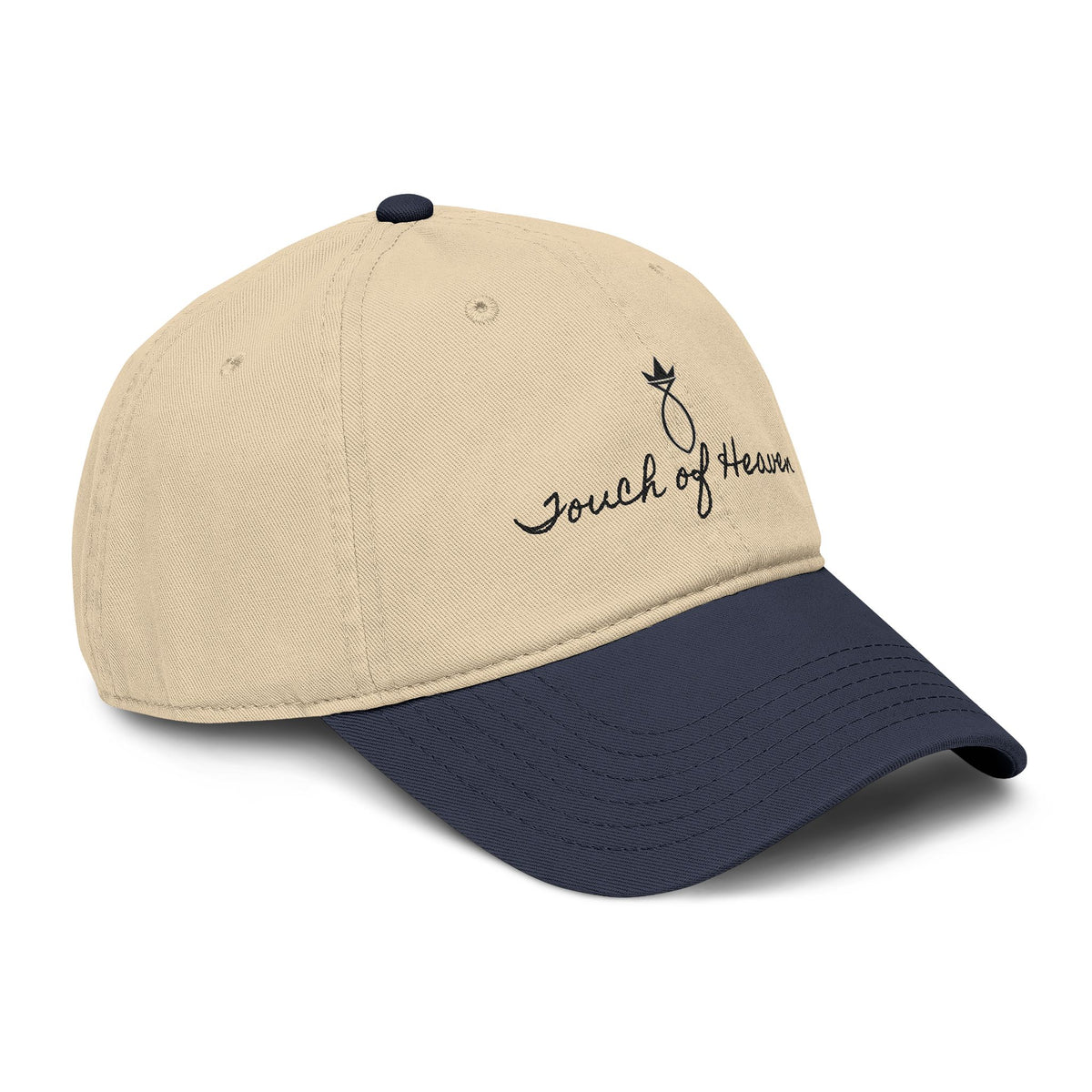 Touch of Heaven Embroidered Baseball Cap — Washed Cotton Dad Hat