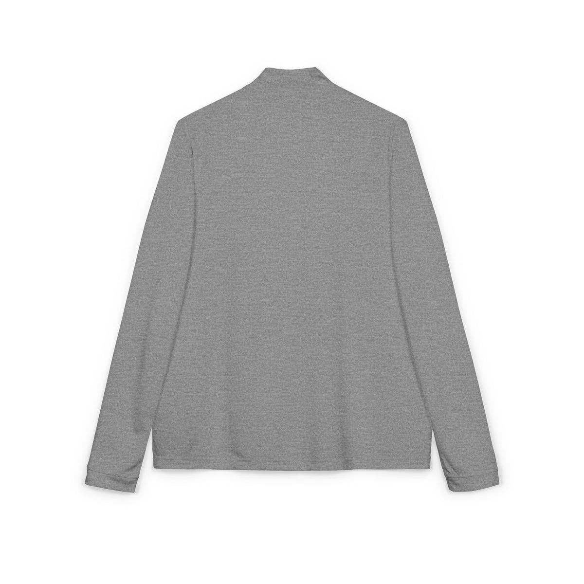 Embroidered Quarter-Zip Pullover — Grey Athletic Golf Top