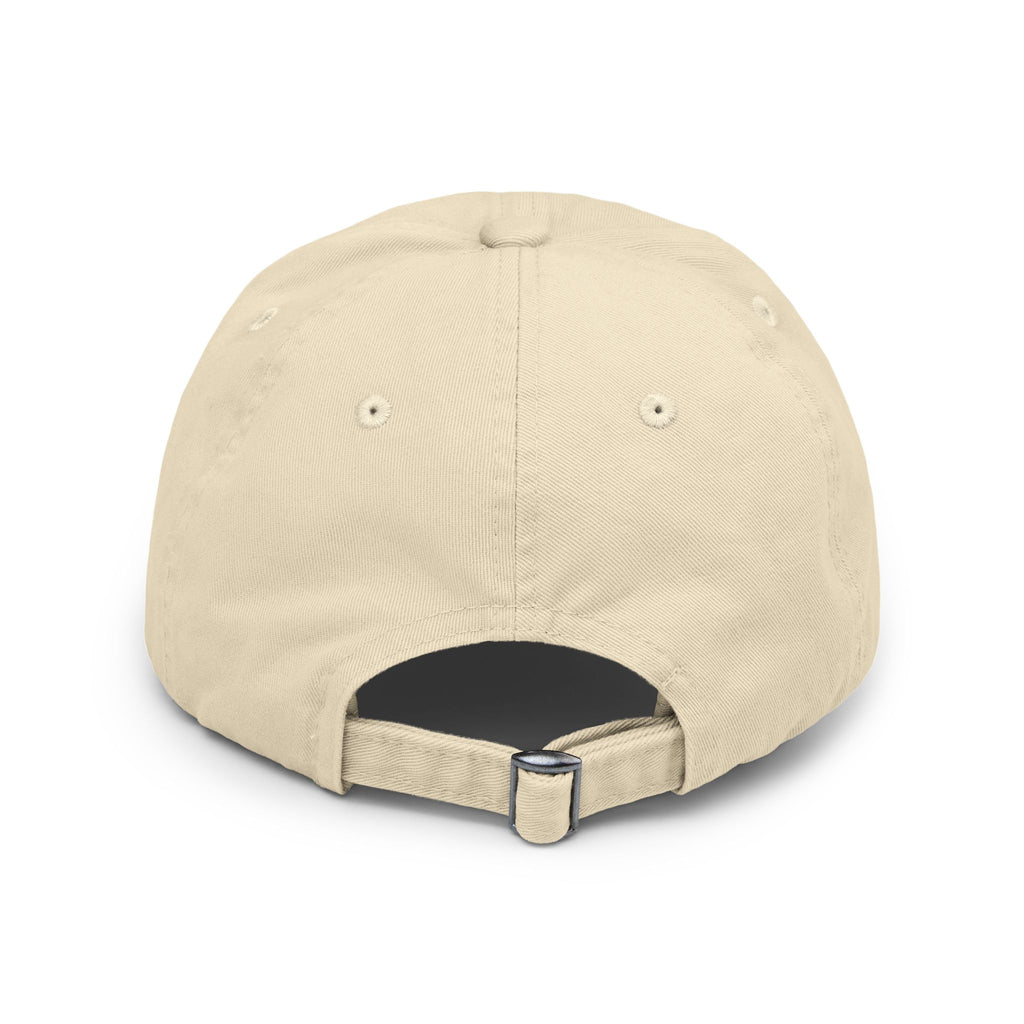 Touch of Heaven Distressed Cap — Minimal Embroidered Symbol Hat