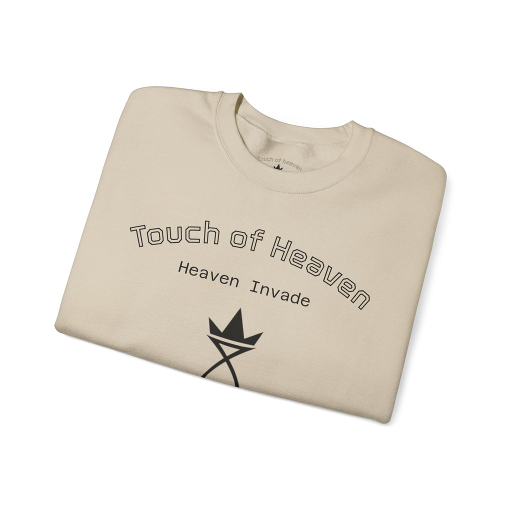 Touch of Heaven Sweatshirt — “You Were Made For More” Ephesians 2:10 Christian Crewneck