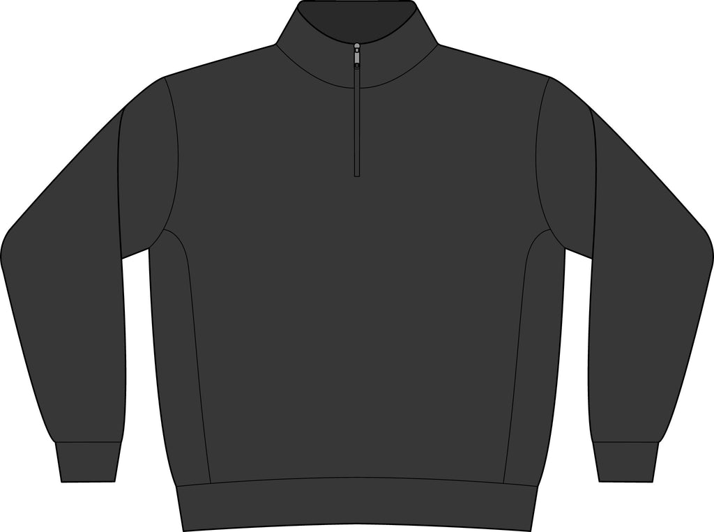 Embroidered Anchor Crest Quarter-Zip Sweatshirt