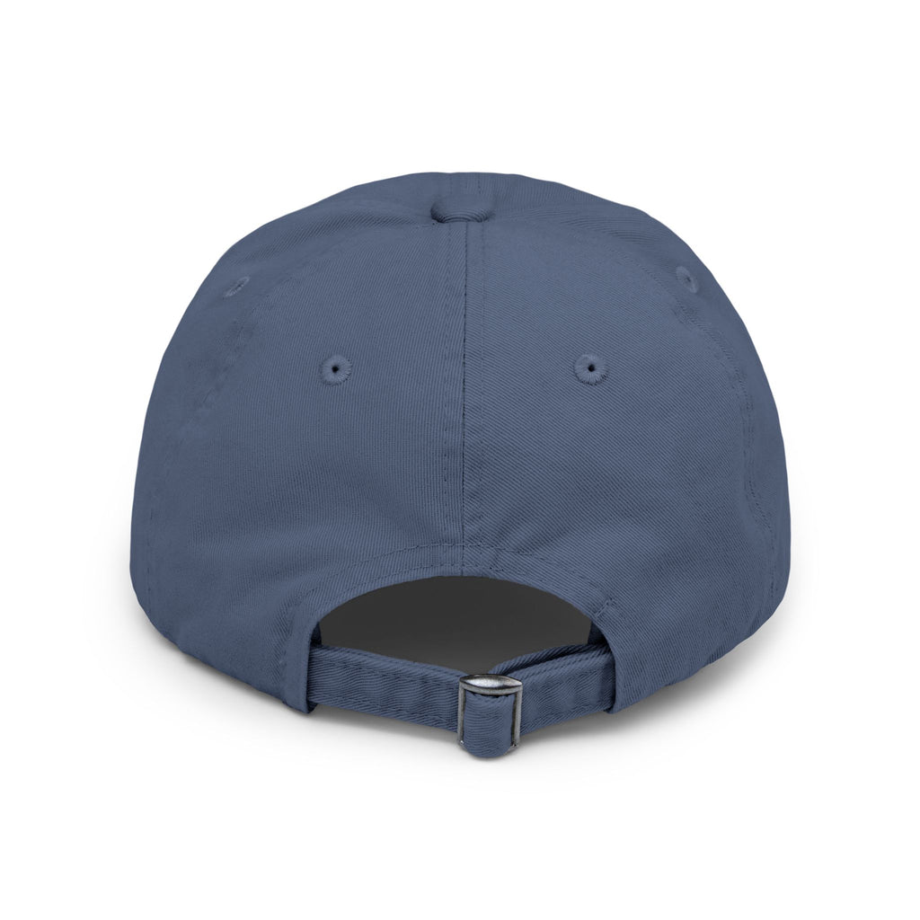 Touch of Heaven Distressed Cap — Minimal Embroidered Symbol Hat