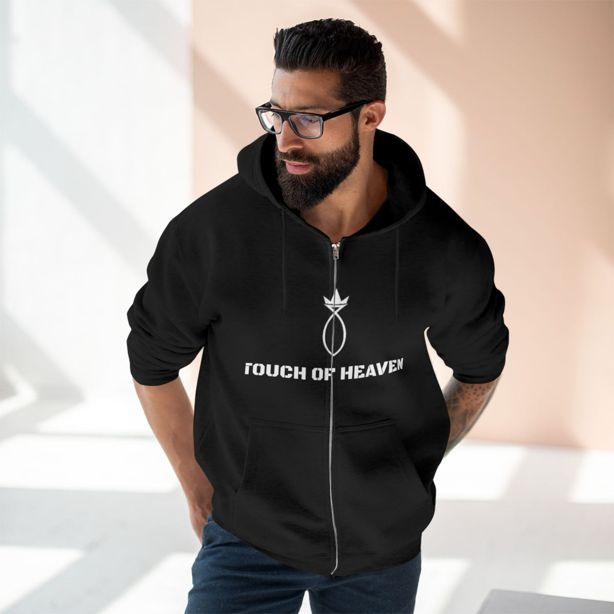 Christian Zip Hoodie — “Jesus Is My Why” Religious Zip-Up Hoodie