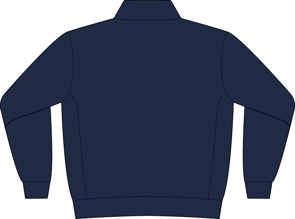 Embroidered Anchor Crest Quarter-Zip Sweatshirt