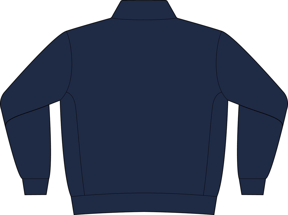 Embroidered Anchor Crest Quarter-Zip Sweatshirt