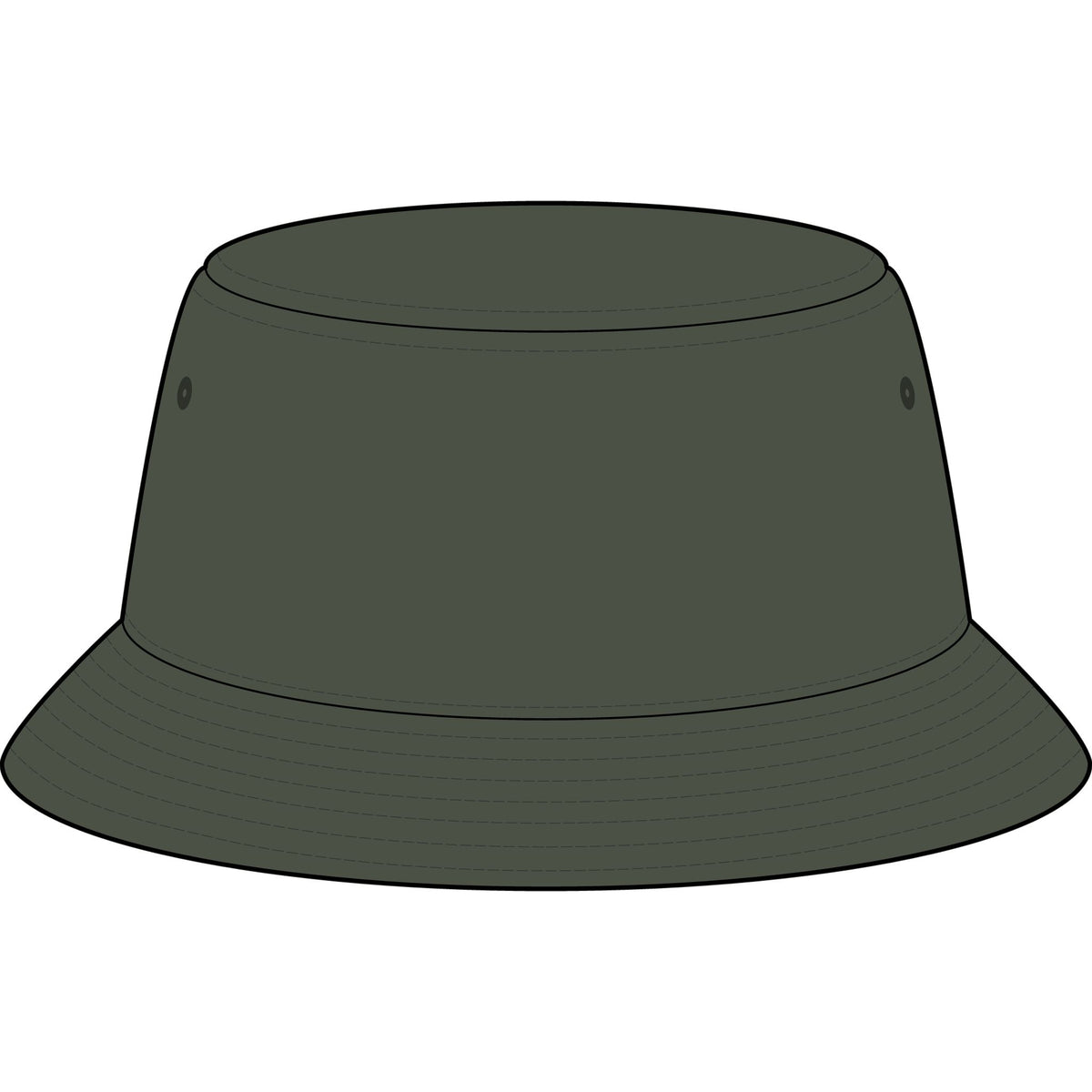 Touch of Heaven Embroidered Bucket Hat — Minimal Crown Logo