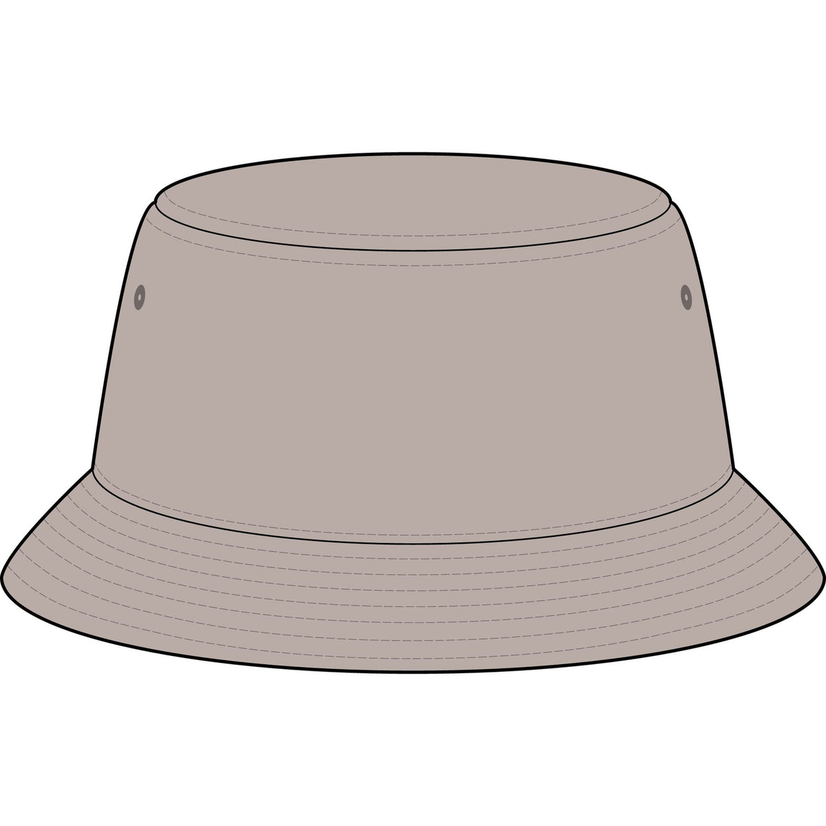 Touch of Heaven Embroidered Bucket Hat — Minimal Crown Logo