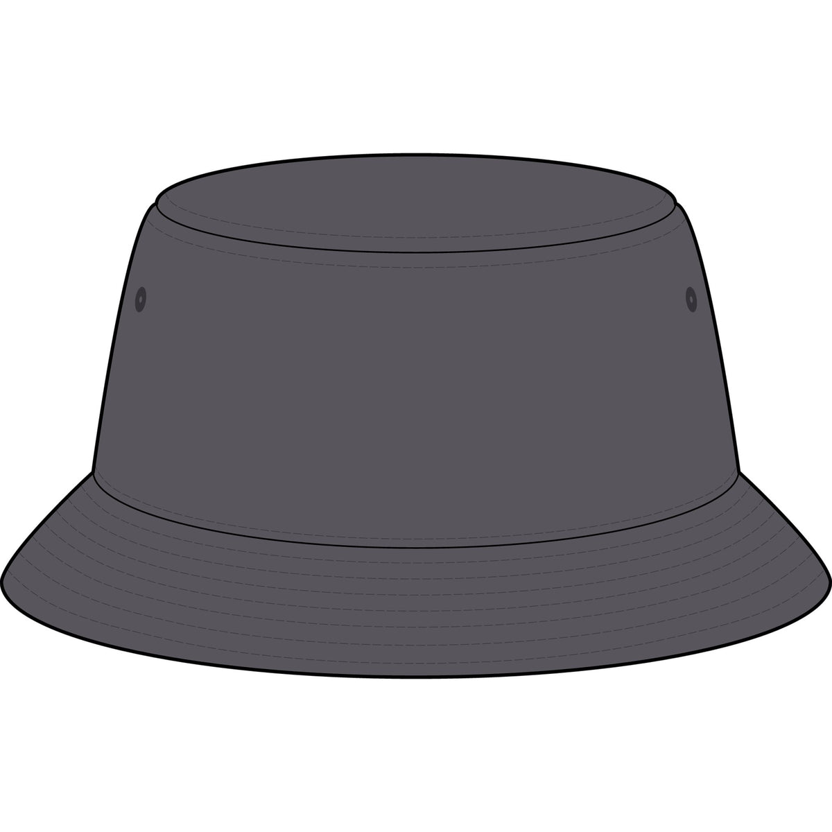 Touch of Heaven Embroidered Bucket Hat — Minimal Crown Logo