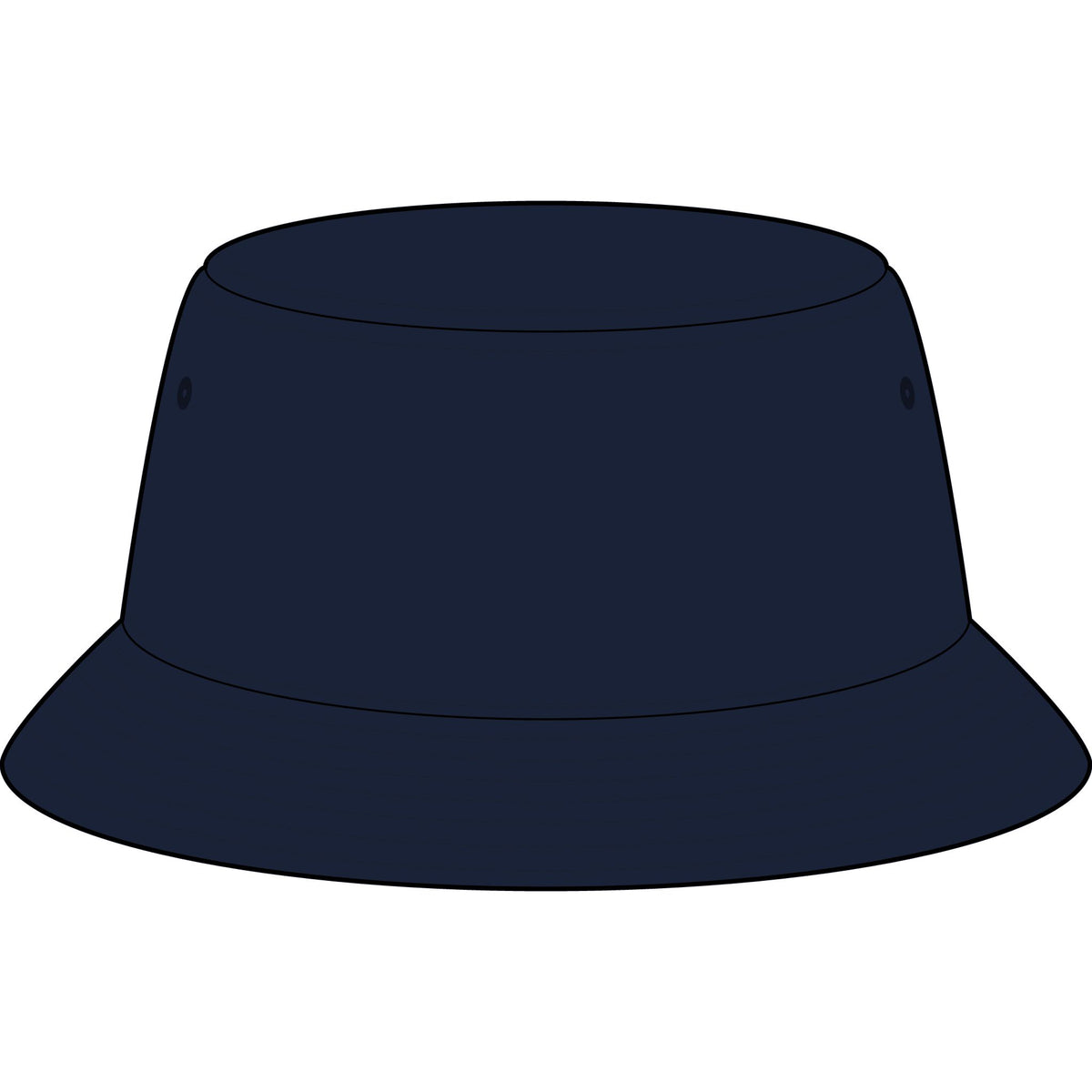 Touch of Heaven Embroidered Bucket Hat — Minimal Crown Logo