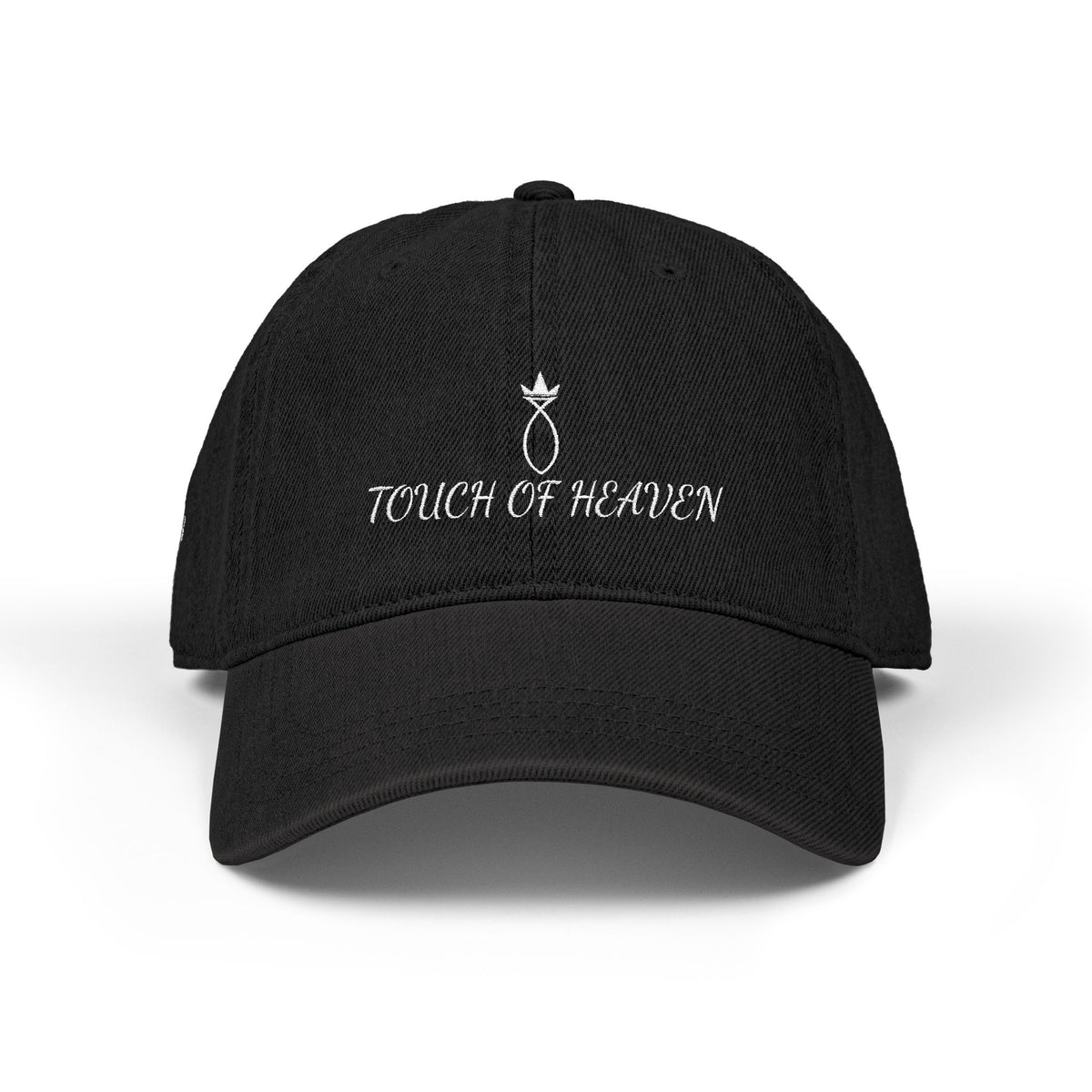 Denim Hat — 'Touch of Heaven' Embroidered Baseball Cap