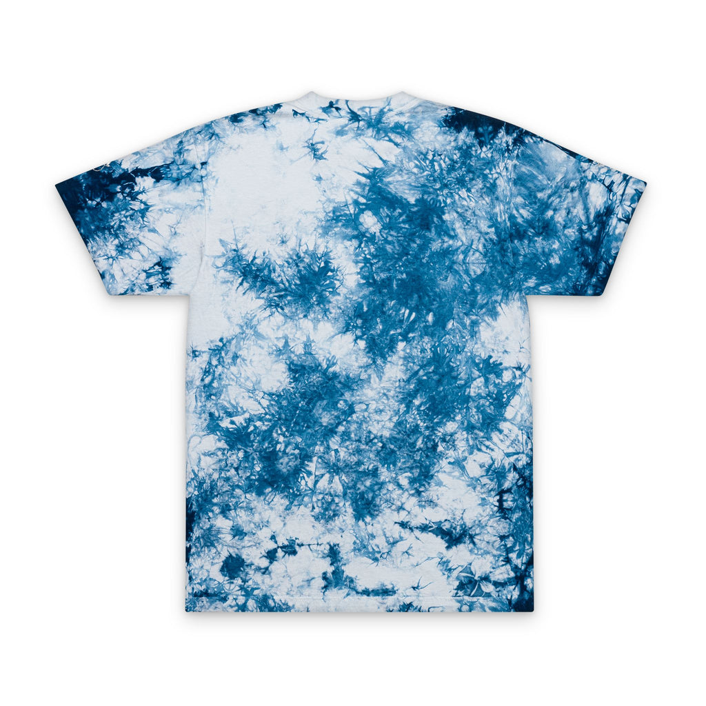 Tie-Dye T-Shirt — 'Touch of Hammer' Embroidered Oversized Tee, Black & White Grunge Streetwear